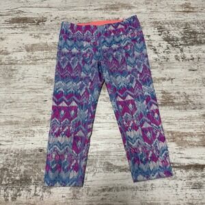 Ivivva by Lululemon Girls Capri‎ Leggings, Size 8, Geometric Colorful